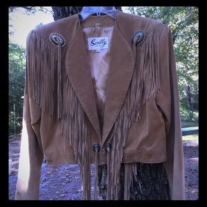 Western jacket with fringe